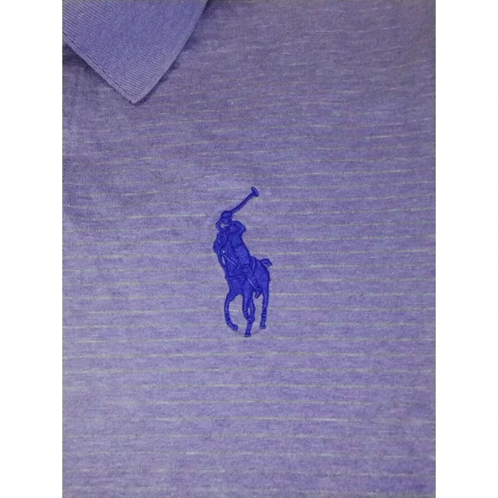 Polo Ralph Lauren‎ Golf Shirt Pro Fit Purple Large Logo Short Sleeve Mens Small
